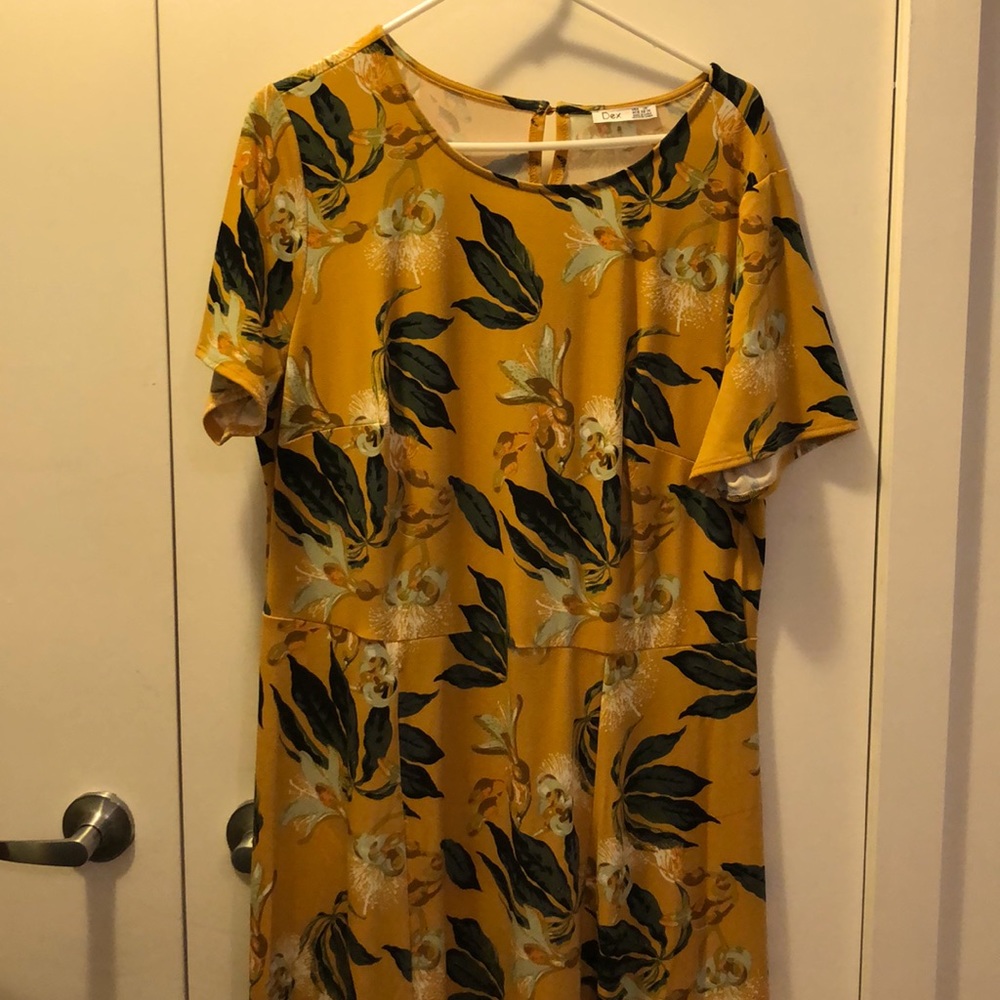 DEX floral maxi dress